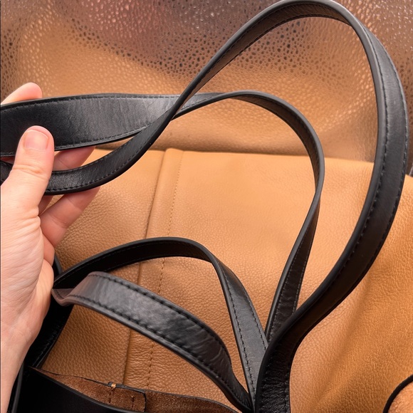 ALL SAINTS PHEONIX SPACIOUS LEATHER TOTE BAG - Picture 12 of 14